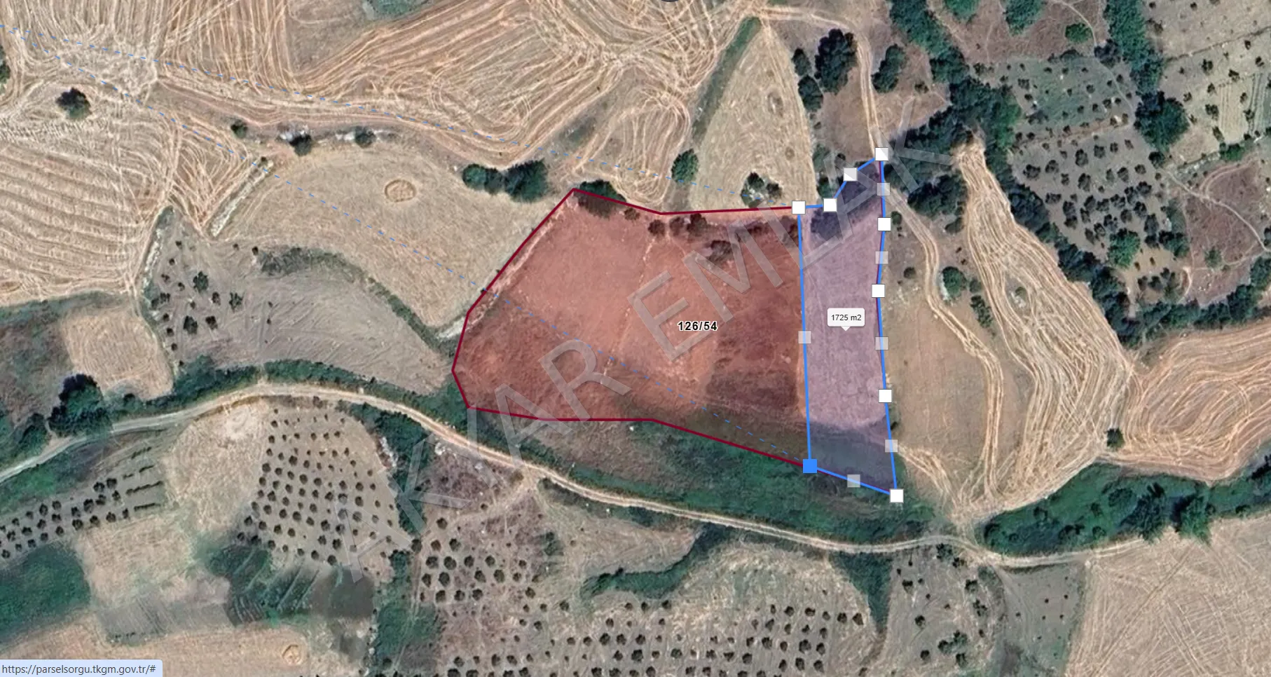 AKYAR EMLAK'DAN DÖNGELE'DE 1.724 M² BAĞ-ARAZİ HİSSESİ — 1