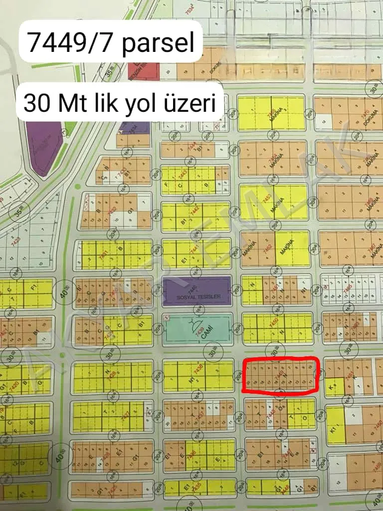 AKYAR EMLAK'DAN YENİ SANAYİ-KUYUMKENT ARASI 300 M² ARSA — 1