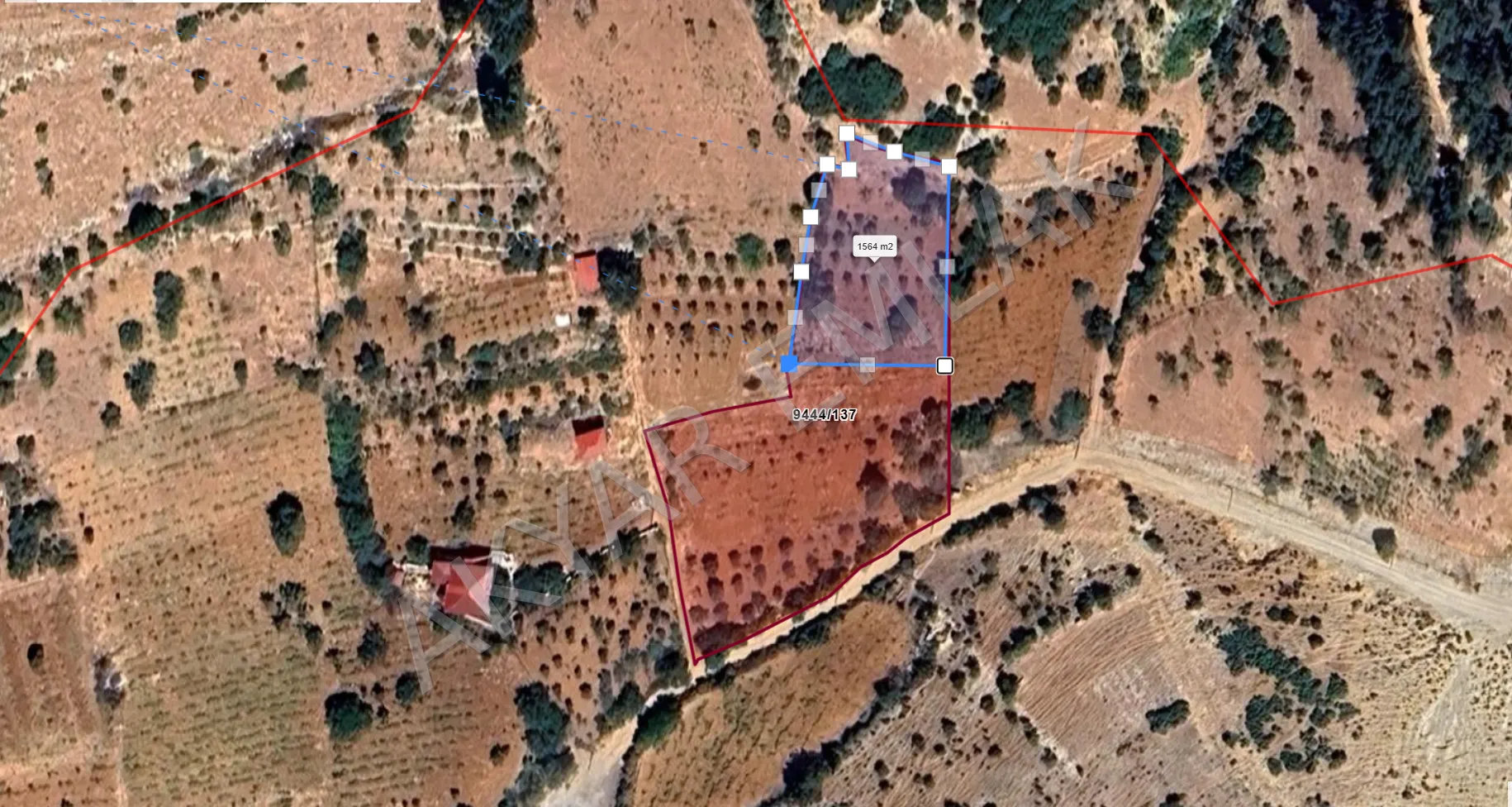 AKYAR EMLAK'DAN DERELİ MEVKİİ SATILIK BAĞ 1.562 M2 — 4