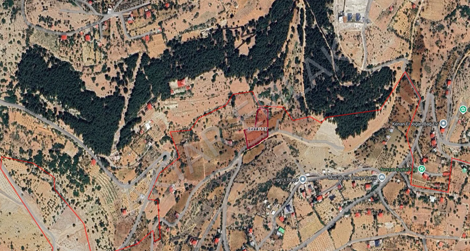 AKYAR EMLAK'DAN DERELİ MEVKİİ SATILIK BAĞ 1.562 M2 — 6