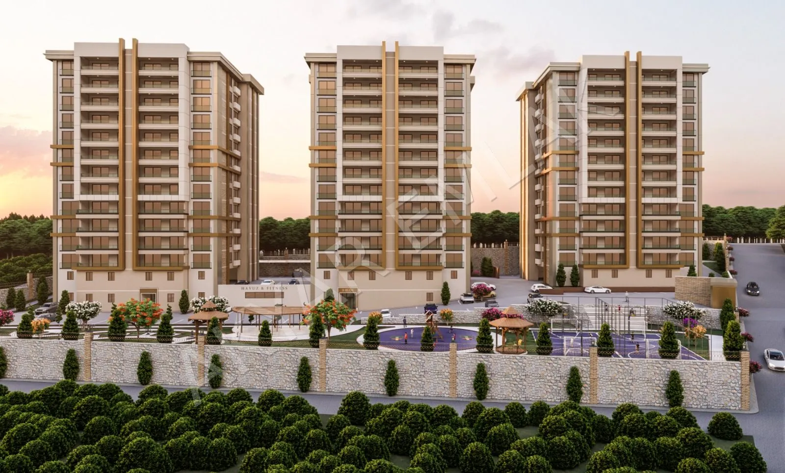 AKYAR EMLAK'dan Muhteşem geniş ultra lüks site 5+1 Daire