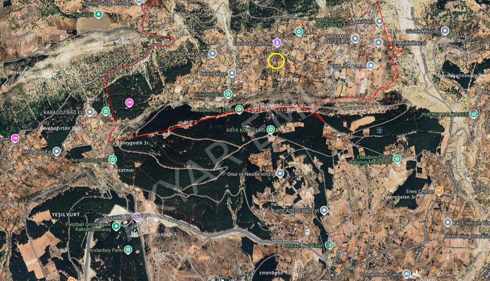 AKYAR EMLAK | KANDIL MEVKİİ’NDE MANZARALI SATILIK BAĞ YERİ — 4