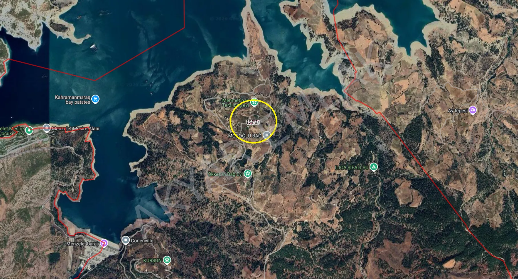 AKYAR EMLAK Sarıçukur Baraja Yakın  Bağ Yazlık Satılık Bahçe — 2