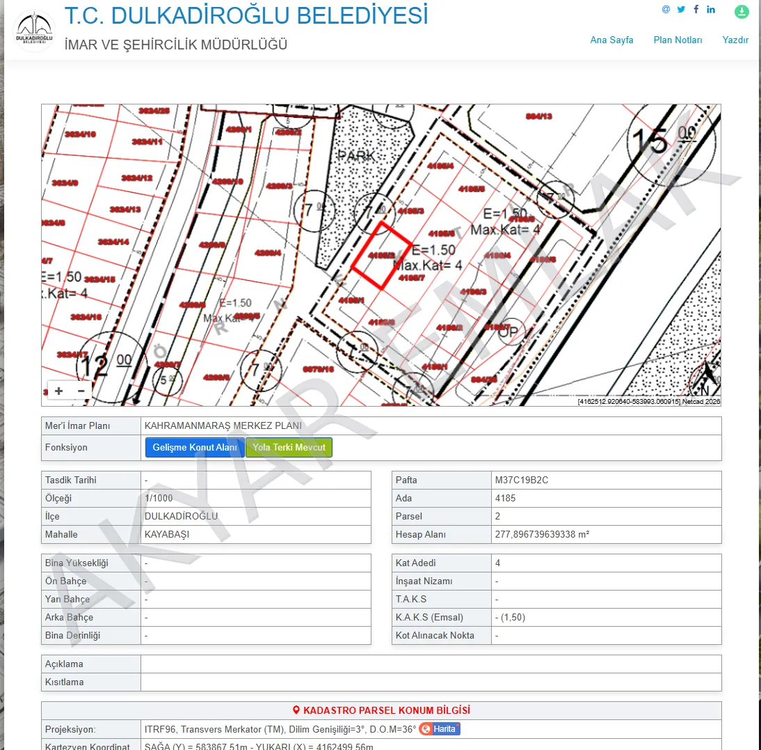 AKYAR EMLAK BAYAZITLI MAHALLESİ MÜSTAKİL 2 PARSEL ARSA — 3